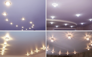 Innleveringer for belysningskropper på åpen tavan: design, installasjon, opplegg