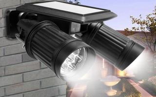 Lampione e sensore di movimento: ricerca, vista e vista