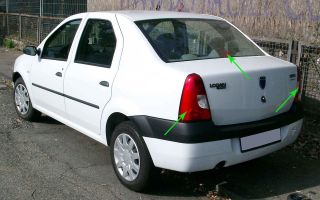 尾灯雷诺洛根 1