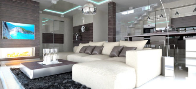 tavan 的高科技 polyleys，现代室内设计的白色设计师灯