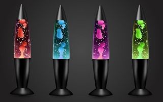 Velge en lavalampe: olje, parafin + direkte den selv