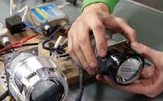 Installert på xenon: den elektriske kretsen, endret til en suc own sir, som er bra