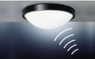 带运动传感器的照明体：视图、安装、配置