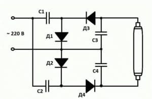 catena per svyarzvane su un lampi senza avviamento