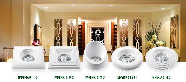 Modelli su lampade in gesso