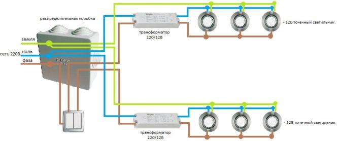 Schema, preswitch con due gemme