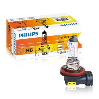 Lampada alogena Philips H8
