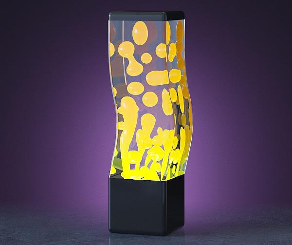 Com'è la lampada lava e come puoi inviarla vicino alla casa