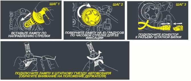 montaggio con base H13, H16, 9005, 9006, P13, PSX24, PSX26