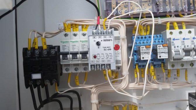 nel quadro elettrico