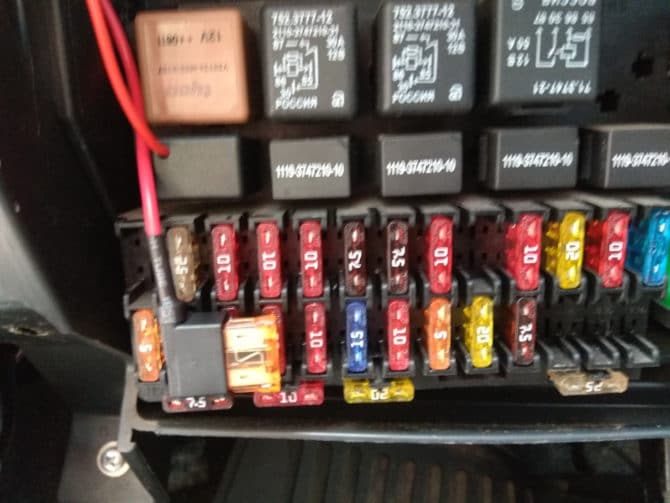 Đã cài đặt rơle