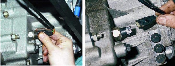 conduttori sul sensore per la corsa posteriore VAZ 2110