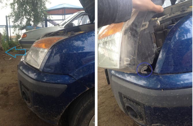 Treo trên đèn pha FF