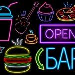 霓虹灯上的图像