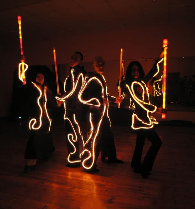 苦力怕学生霓虹灯