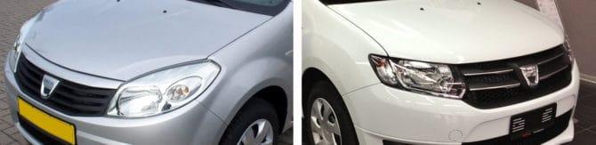 Farove trên một chiếc Renault Sandero