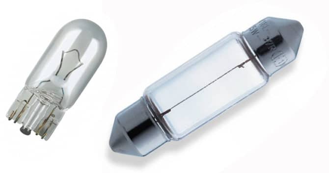 Lampi W5W e C5W