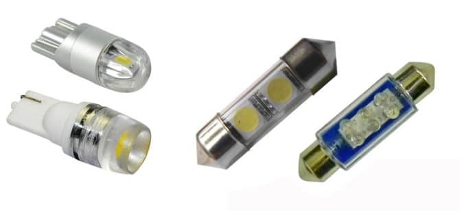 LED copre W5W e C5W