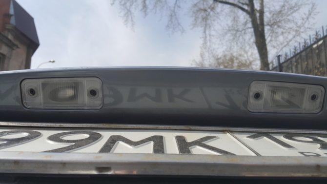 luci per carte di immatricolazione posteriori