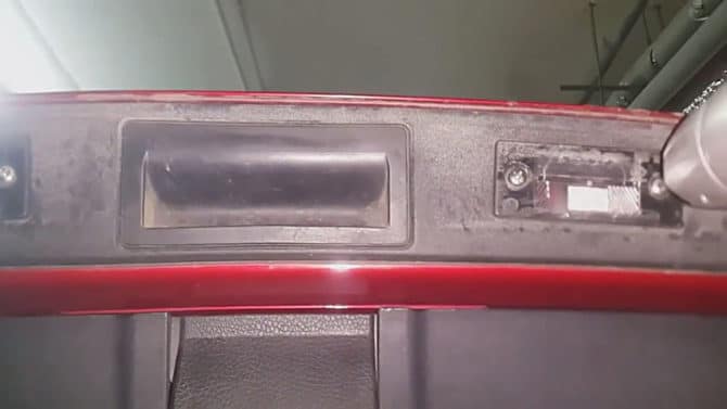 Smontato sul soffitto