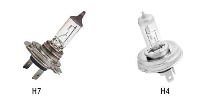 灯泡 H7 和 H4