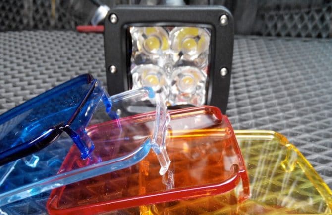 faretto con quattro LED CREE