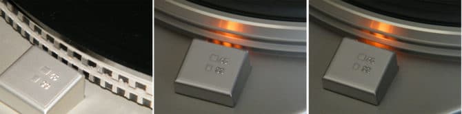 Stroboscopio su un grammofono