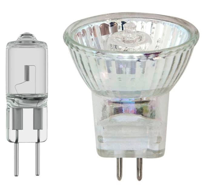 lampade alogene in miniatura