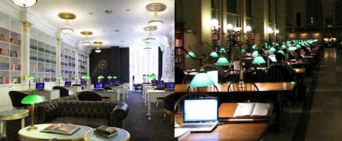 Lịch sử về đèn để bàn với sắc thái xanh lục và được trang bị trên các mẫu hiện đại