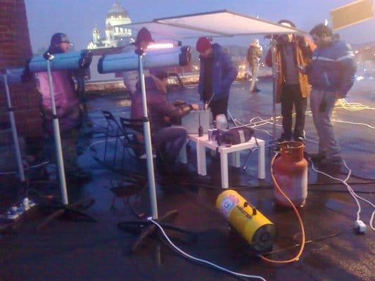 Riscaldamento nell'area di lavoro