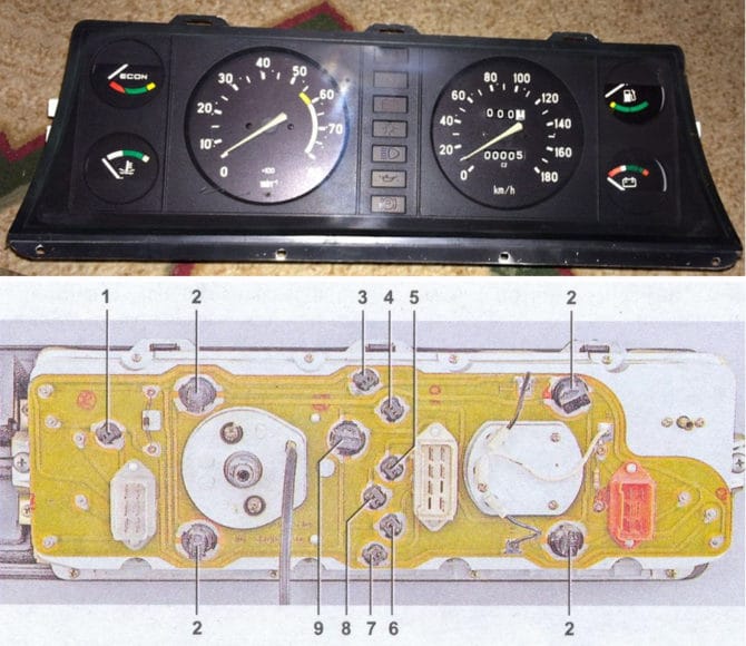 Scheda di controllo VAZ 2107