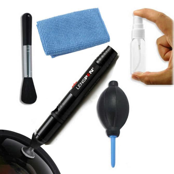 strumenti di pulizia per l'ottica