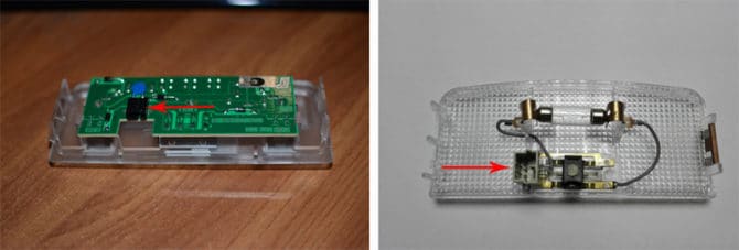 Nidi di lampade "Norma" e "Lux"