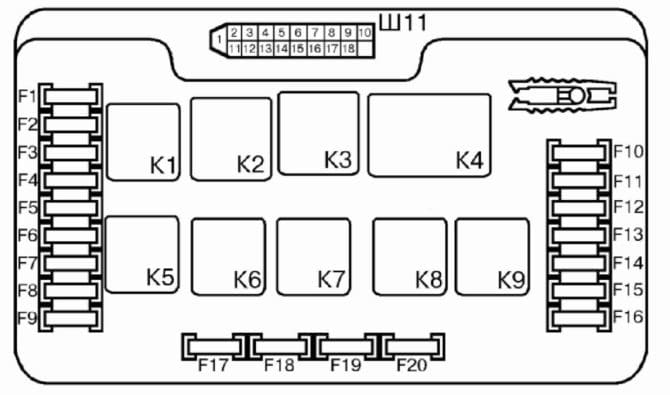 định vị trên các miếng đệm trước trong khối lắp
