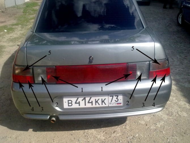 lampi in lampata VAZ 2110