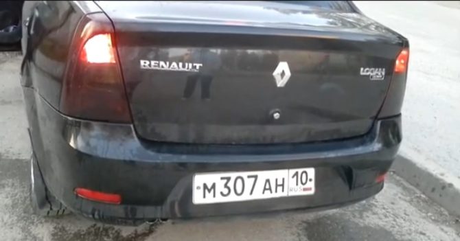 Ombra faro Renault Logan