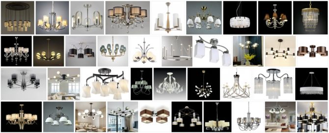 Izbor su tavanni lampi e polylei nella camera da letto in stile Liberty