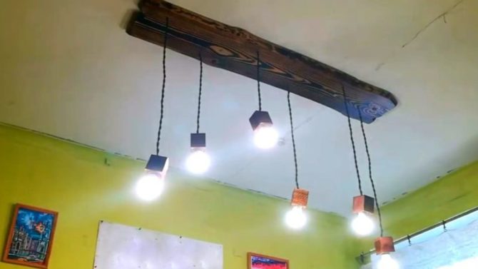 lampada fatta in casa da darvo