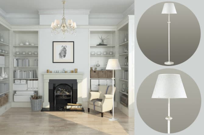 Lampada focolare Lumion Blanche 3686/1F