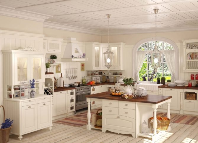 Polyleys e lampade per la cucina vv stile affresco Provenza