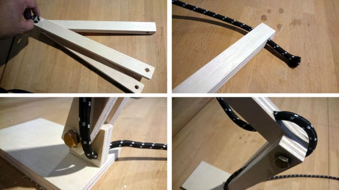 Come orientare la lampada da tavolo dalla porta