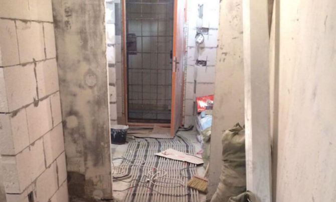 Cablaggio con mastice