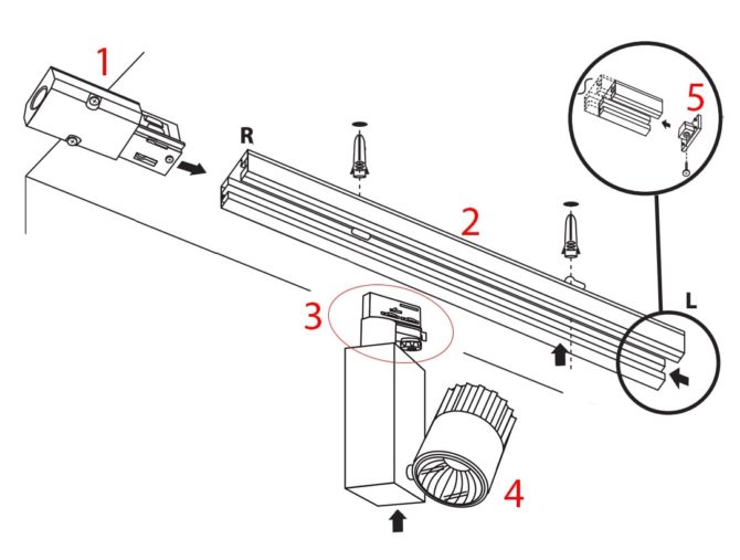Chiếu sáng phòng bếp bằng đèn